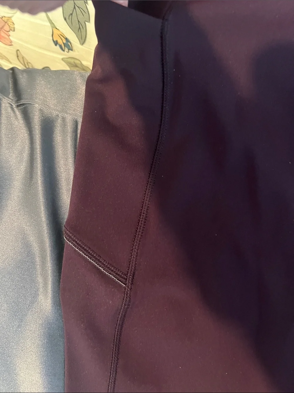 lululemon athletica Deep Burgundy Athletic Leggings with Side Pockets - Picture 7 of 14